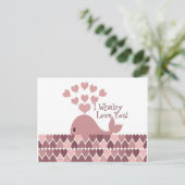 Niedlich Ich walke Liebe Sie! Design Postkarte (Stehend Vorderseite)