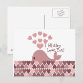Niedlich Ich walke Liebe Sie! Design Postkarte (Vorne/Hinten)
