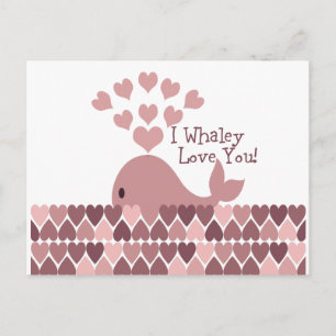 Niedlich Ich walke Liebe Sie! Design Postkarte