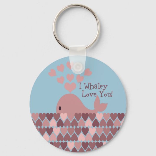 Niedlich Ich walke Liebe Sie! Design Schlüsselanhänger (Vorderseite)