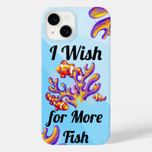 Niedlich "Ich wünsche mehr Fisch" Clownfisch & Cor Case-Mate iPhone 14 Hülle