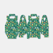 Niedlich Icon-Muster Geschenkschachtel (Ungefaltet)