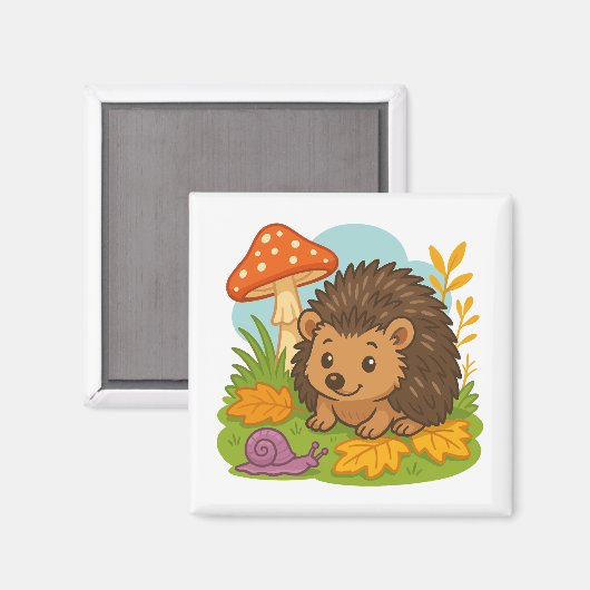 Niedlich Igel Magnet (Vorderseite/Rückseite)