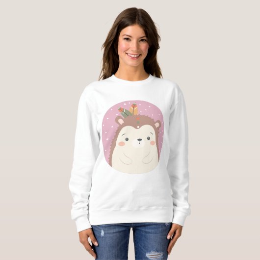 Niedlich Igel Sweatshirt (Vorne ganz)
