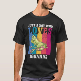 Niedlich Iguana Fun Life Funny nur ein Junge, der  T-Shirt