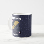 Niedlich Illustriertes Sagittarius Zodiac Personal Kaffeetasse (Vorderseite Links)