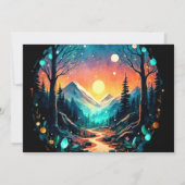 Niedlich in die bezauberte Woods Baby Dusche Einladung (Rückseite)