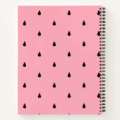 Niedlich in einem Melon Niedlich Watermelon Pink P Notizblock (Rückseite)
