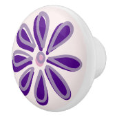 Niedlich Indigo Blume Doodle Keramikknauf (Rechts)