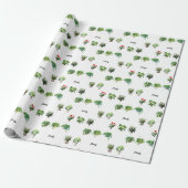 Niedlich Individuelle Name Pflanze Lover Geschenkpapier (Ungerollt)