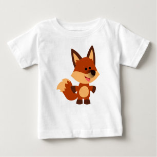 Niedlich Innocent Cartoon Fox Baby T - Shirt