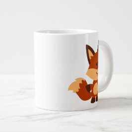 Niedlich Innocent Cartoon Fox Jumbo Tasse