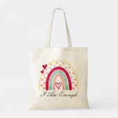 Niedlich Inspirierend Bejahung Tragetasche (Rückseite)