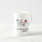 niedlich inspirierende Güte Wort Kunst Porzellantasse (Vorderseite Rechts)