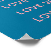 Niedlich inspirierende Schlagwörter Typografie Bla Poster (Ecke)