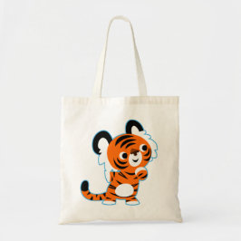 Niedlich interessierter Cartoon Tiger Bag Tragetasche
