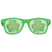 Niedlich Irish Clover St.Patrick's Day Partybrille (Vorderseite)