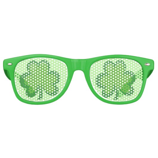 Niedlich Irish Clover St.Patrick's Day Partybrille (Vorderseite)