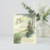 Niedlich Irish Couple Kleeblatt Sun Postkarte (Stehend Vorderseite)