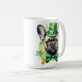 NIEDLICH IRISH DRESSEED FRANZÖSISCH BULLDOG DOG KAFFEETASSE (VorderseiteRechts)