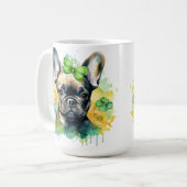 NIEDLICH IRISH DRESSEED FRANZÖSISCH BULLDOG DOG KAFFEETASSE (Vorderseite Links)