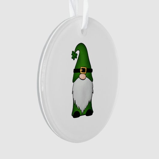 Niedlich Irish Gnome Ornament (Vorderseite)