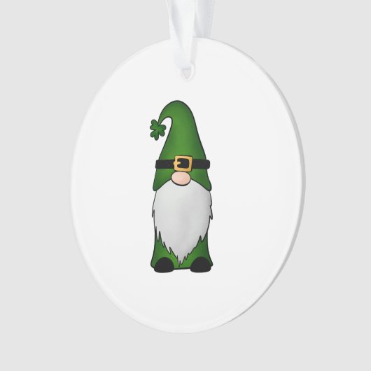 Niedlich Irish Gnome Ornament (Vorderseite)