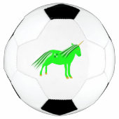 Niedlich Irish Green und Gold Unicorn Fußball (Vorderseite)