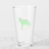 Niedlich Irish Green und Gold Unicorn Glas (Rückseite)