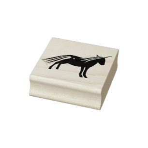 Niedlich Irish Green und Gold Unicorn Gummistempel