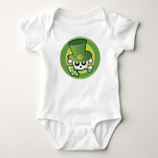 Niedlich Irish Skull Baby Strampler (Vorderseite)