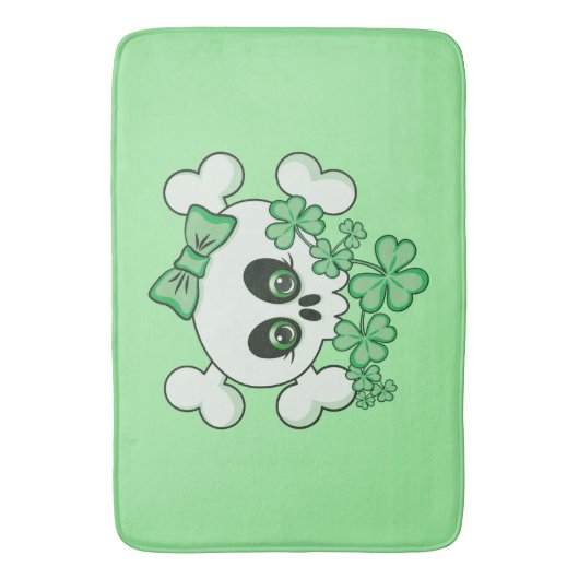 Niedlich Irish Skull Badematte (Vorderseite Vertikal)