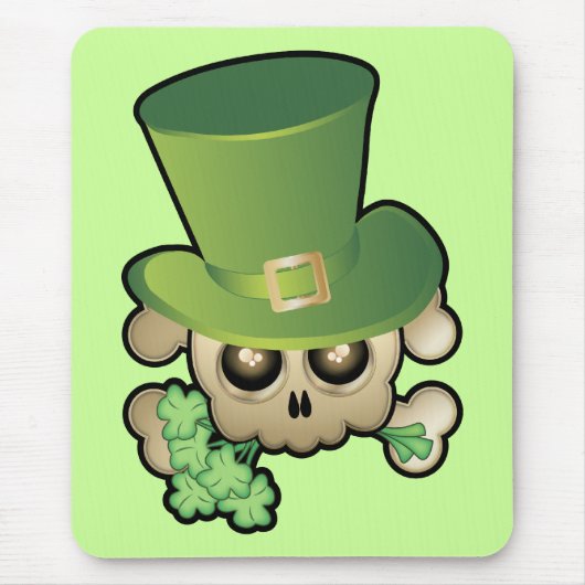 Niedlich Irish Skull Mousepad (Vorne)