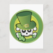 Niedlich Irish Skull Postkarte (Vorderseite)