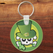 Niedlich Irish Skull Schlüsselanhänger (Vorderseite)