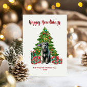 Niedlich Irish Wolfhound Dog Familie Weihnachten