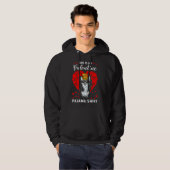 Niedlich ist das mein Valentine Pajama Chihuahua H Hoodie (Vorne ganz)
