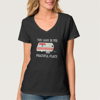 Niedlich ist der See mein Friedlicher Platz Campin T-Shirt