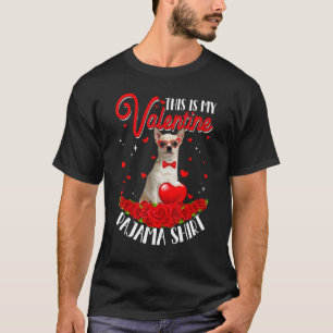 Niedlich ist dies mein Valentine Pajama Chihuahua T-Shirt