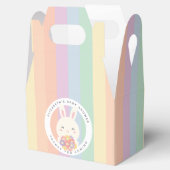 Niedlich ist ein paar Bunny auf dem Weg Rainbow Ba Geschenkschachtel (Geöffnet)
