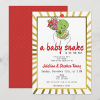 Niedlich ist eine Babynake unterwegs mit der Gold 