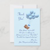 Niedlich ist es ein Thema für Boy Teddy Bären und Dankeskarte (Vorderseite)