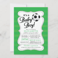 Niedlich ist es eine Baby Boy Soccer Babydusche