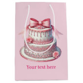 Niedlich ist es eine Mädchendusche, die für Mädche Mittlere Geschenktüte (Vorderseite)