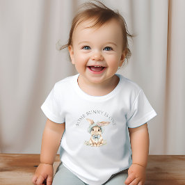 Niedlich ist etwas Bunny ein kurvenreicher Text Baby T-shirt