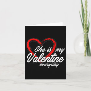Niedlich ist sie mein Valentine-Matching-Set-Gesch Karte