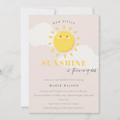 Niedlich ist unser kleiner Sonnenschein, jeden Geb Einladung (Vorderseite)