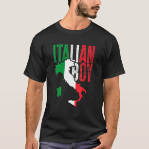 Niedlich Italien Kinder Italienischer Junge T-Shirt