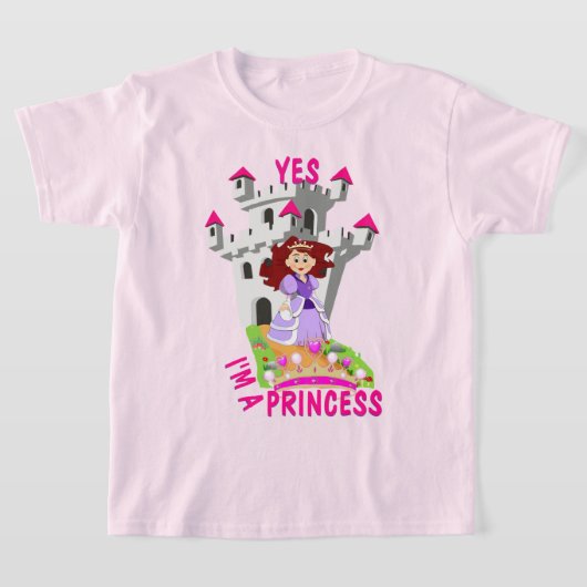 Niedlich Ja, ich bin Prinzessin T-Shirt (Ablage )