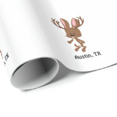Niedlich Jackalope - Austin, Texas Geschenkpapier (Rolleneckpunkt)